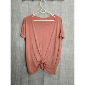 Women's‎ Piko Top Size S Salmon Short Sleeve